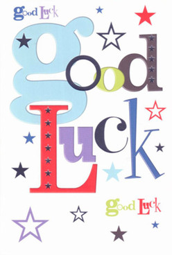 Bright with possibility and charm, this good luck card radiates the same fresh enthusiasm you might feel walking through Victoria Recreation Ground on a spring morning in New Barnet. Crafted with a thoughtful designer's hand, each letter of 'Good Luck' dances in a spectrum of lively colours-baby blue giving way to bold reds, gentle moss green, and twilight-purple accents. Whimsical stars, both twinkling and subtle, scatter across the crisp white background, evoking the endless potential of a starlit sky above High Road or the playful cheer of a local celebration. The card's smooth surface invites your fingertips, offering that satisfying, high-quality finish that shows attention to the smallest details-much like the expert floristry practiced at New Barnet Florist. Perfect for life's key milestones, from interviews to moving days, the card imparts a genuine sense of anticipation and heartfelt encouragement. Its lively design and expert craftsmanship create a bridge between giver and receiver, carrying with it the supportive spirit and close-knit warmth unique to the New Barnet neighbourhood.